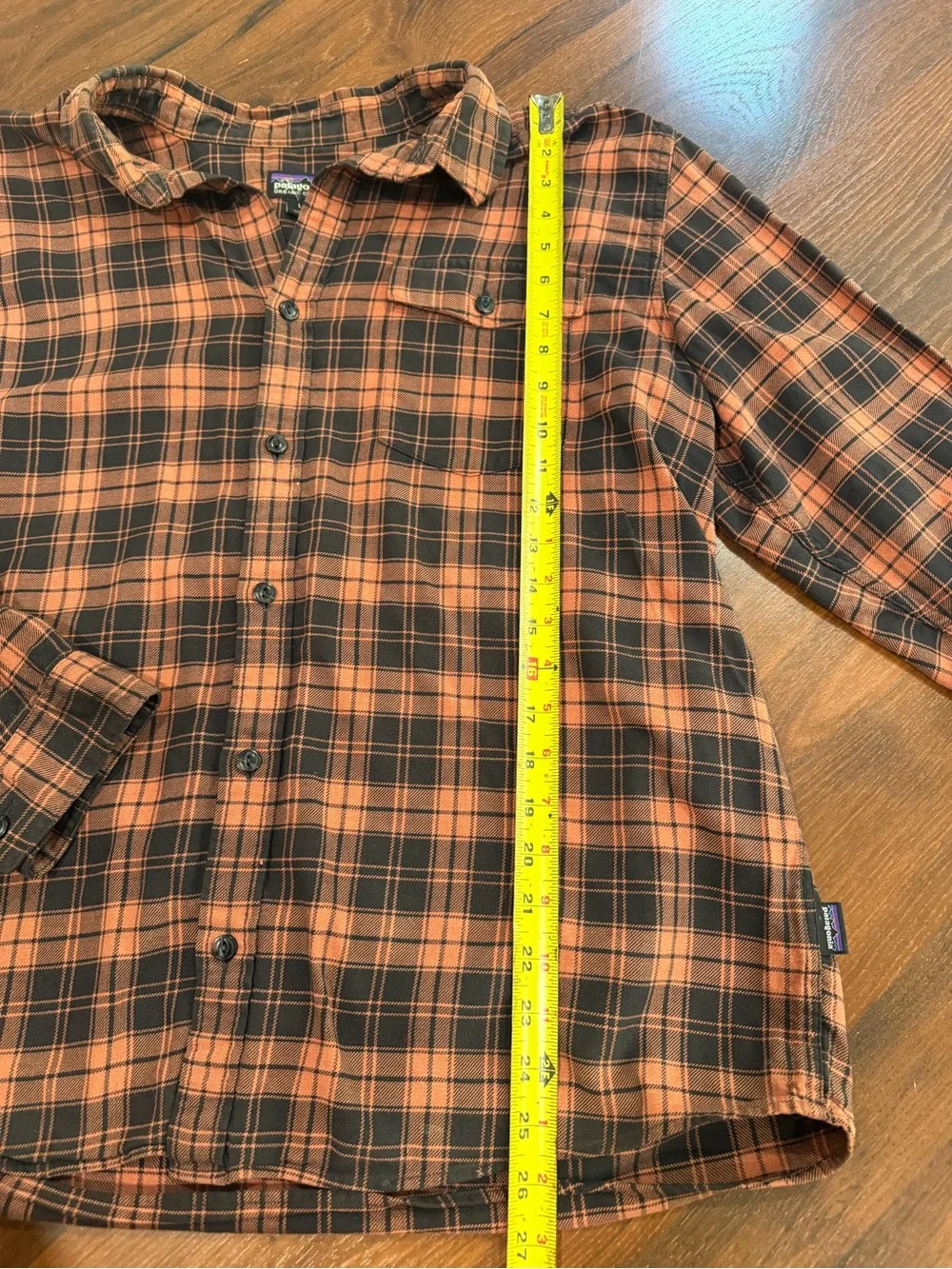 PATAGONIA Plaid Organic Cotton Flannel Long Sleeve Button Down Shirt Men Size: L